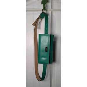 Kate Spade New York Kelly Green Leather Belt Bag NWT L/XL Waist Pack Designer
